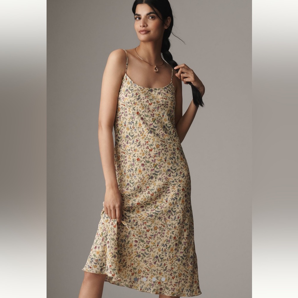 Reformation Yellow Floral Slip Dress - Never worn & sold out